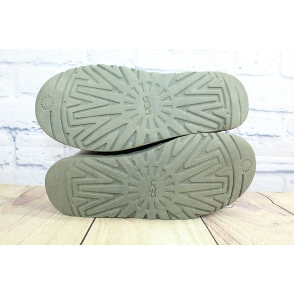UGG Australia Gray Suede Shearling Lined Boot Bailey Button 5803 Size 6 - Picture 9 of 9